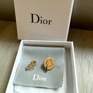 Dior asymmetrical earrings